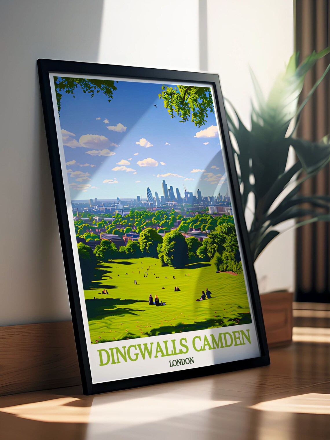 Dingwalls Camden Primrose Hill Park View London Skyline Poster - Image 2