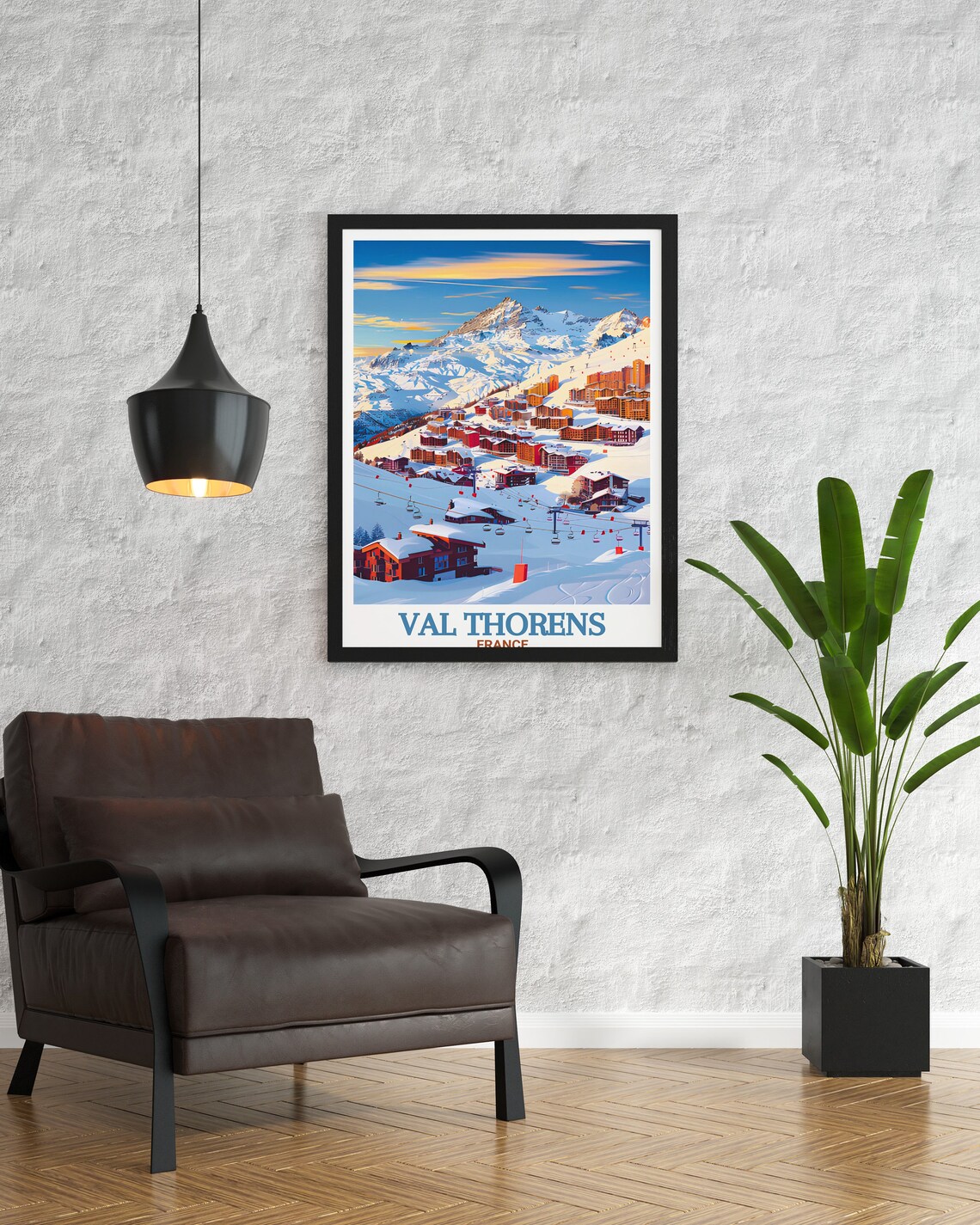 Val Thorens Travel Poster, Ski Resort Wall Art - Image 3