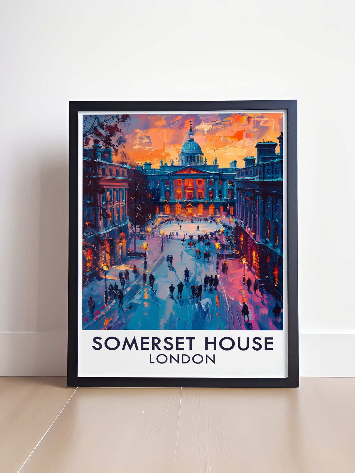 Somerset House Courtyard London Travel Poster - Image 4