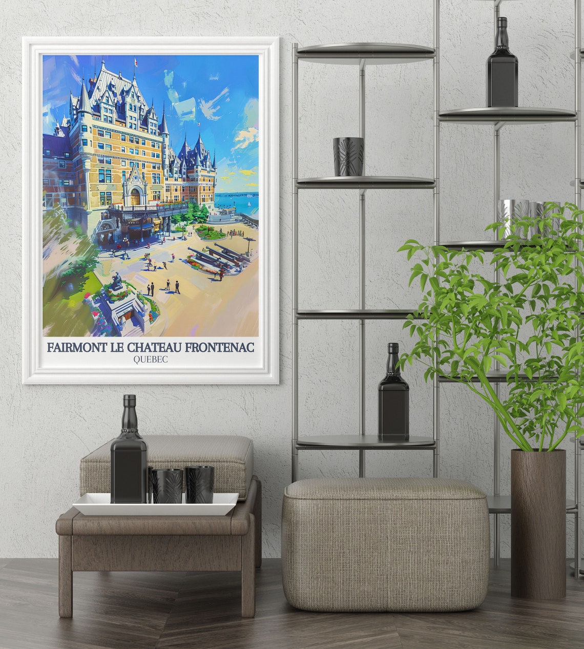 Fairmont Le Château Frontenac Quebec Castle River Travel Poster - Image 3
