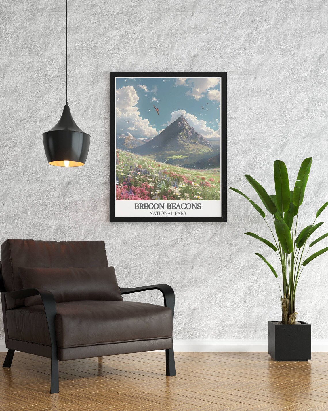 Brecon Beacons National Park Pen Y Fan Wildflower Meadow Poster - Image 2