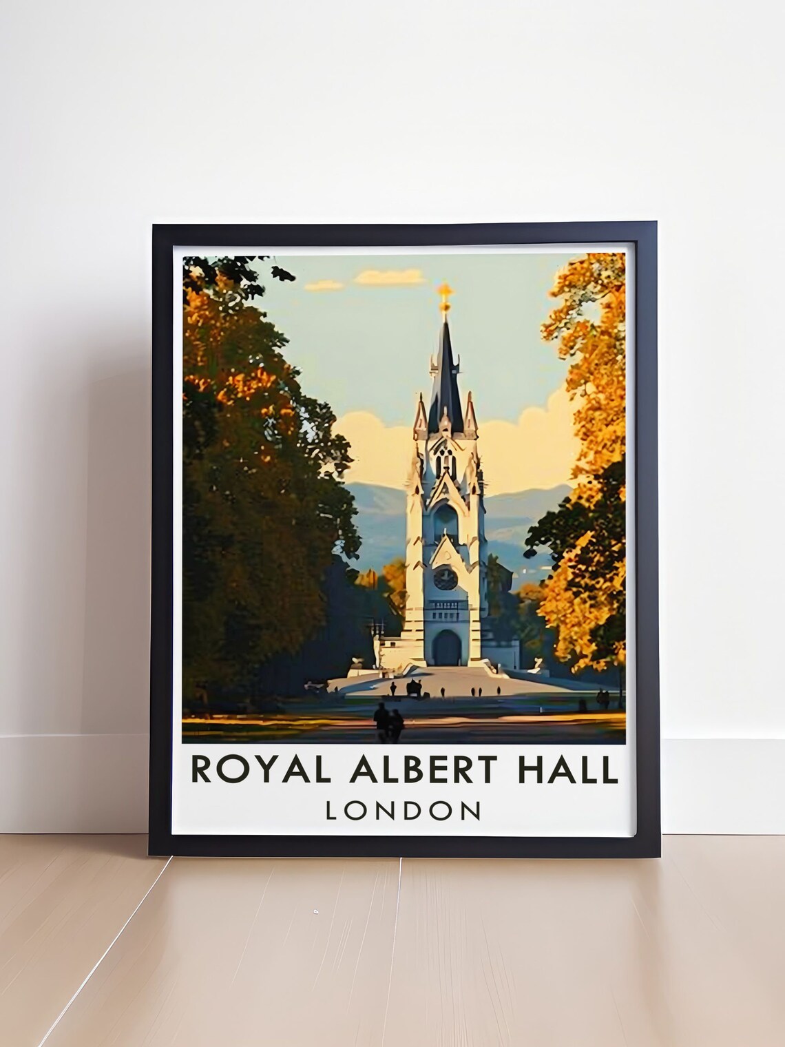 Albert Memorial Gothic Spire Golden Autumn Park London View Poster - Image 4