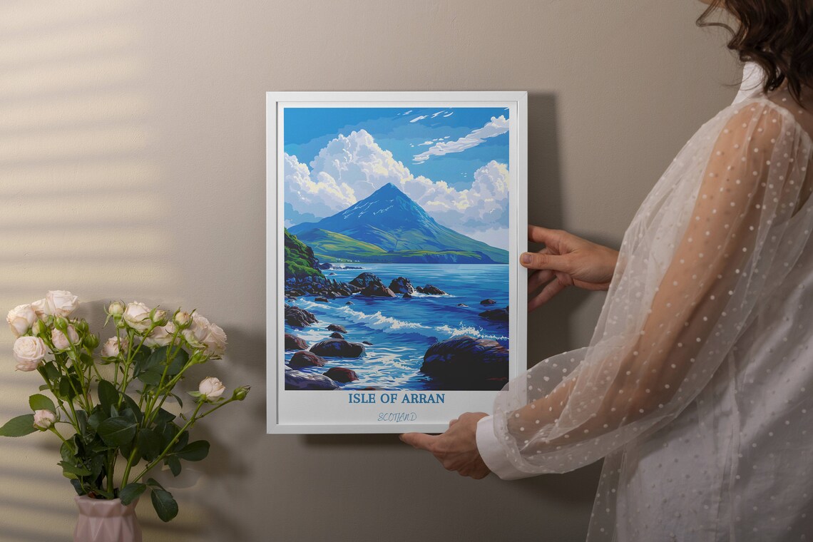 Isle Of Arran Goat Fell Conical Mountain Rocky Scotland Coast Poster - Image 4