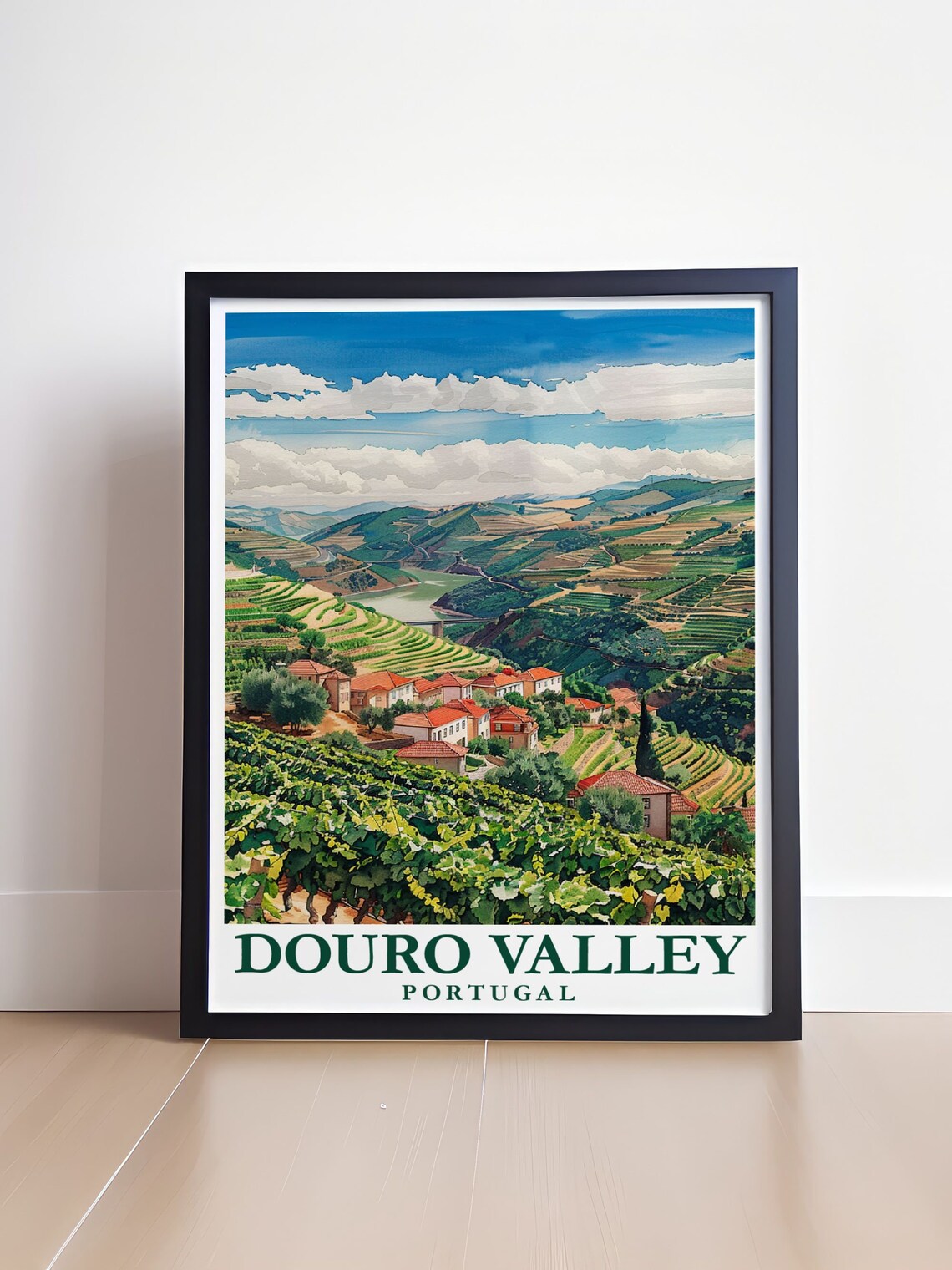 Douro Valley Portugal Terraced Vineyards and River Travel Poster - Image 4
