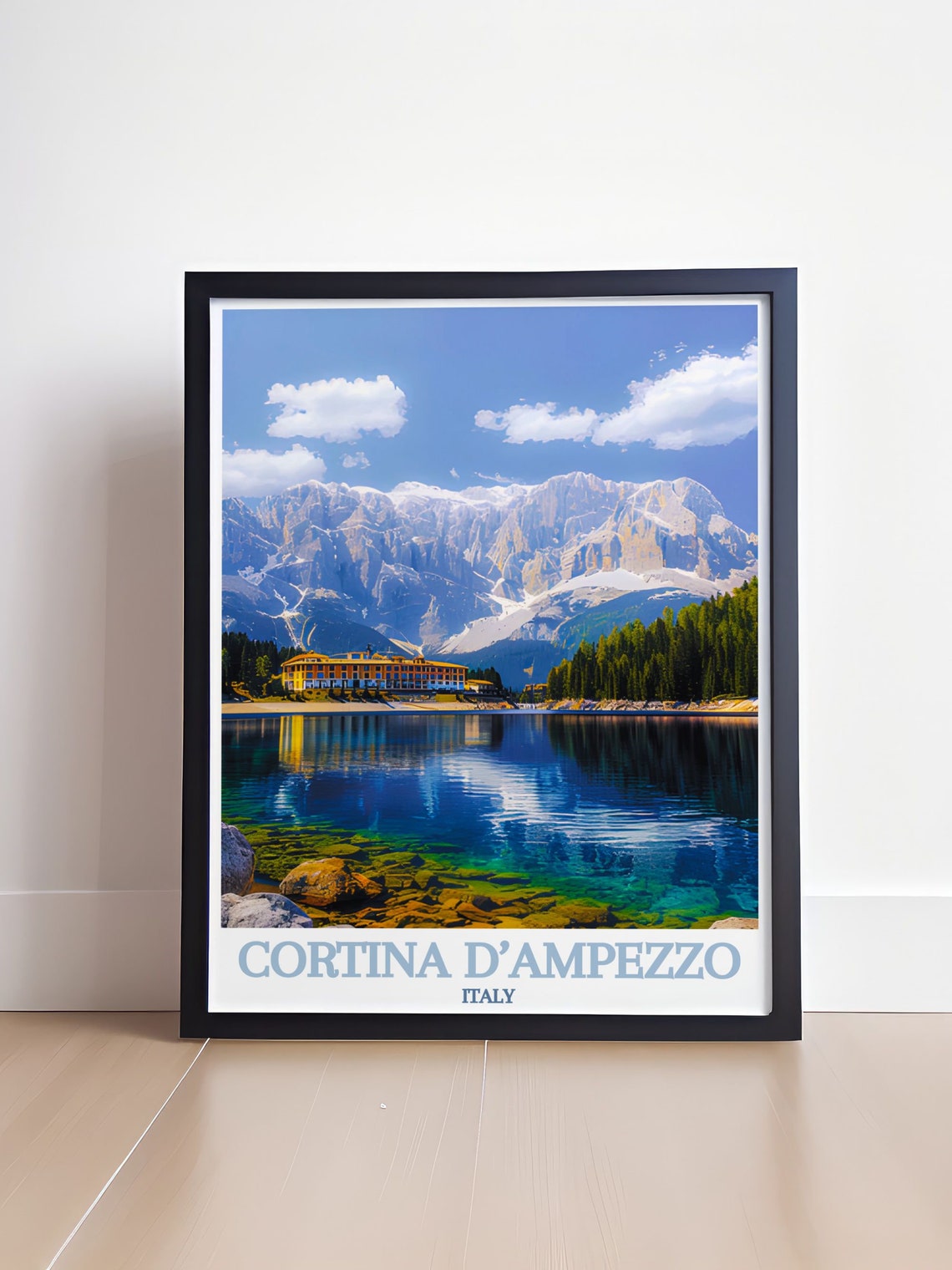 Cortina dAmpezzo Lake Misurina Dolomites Reflection Poster Art - Image 4