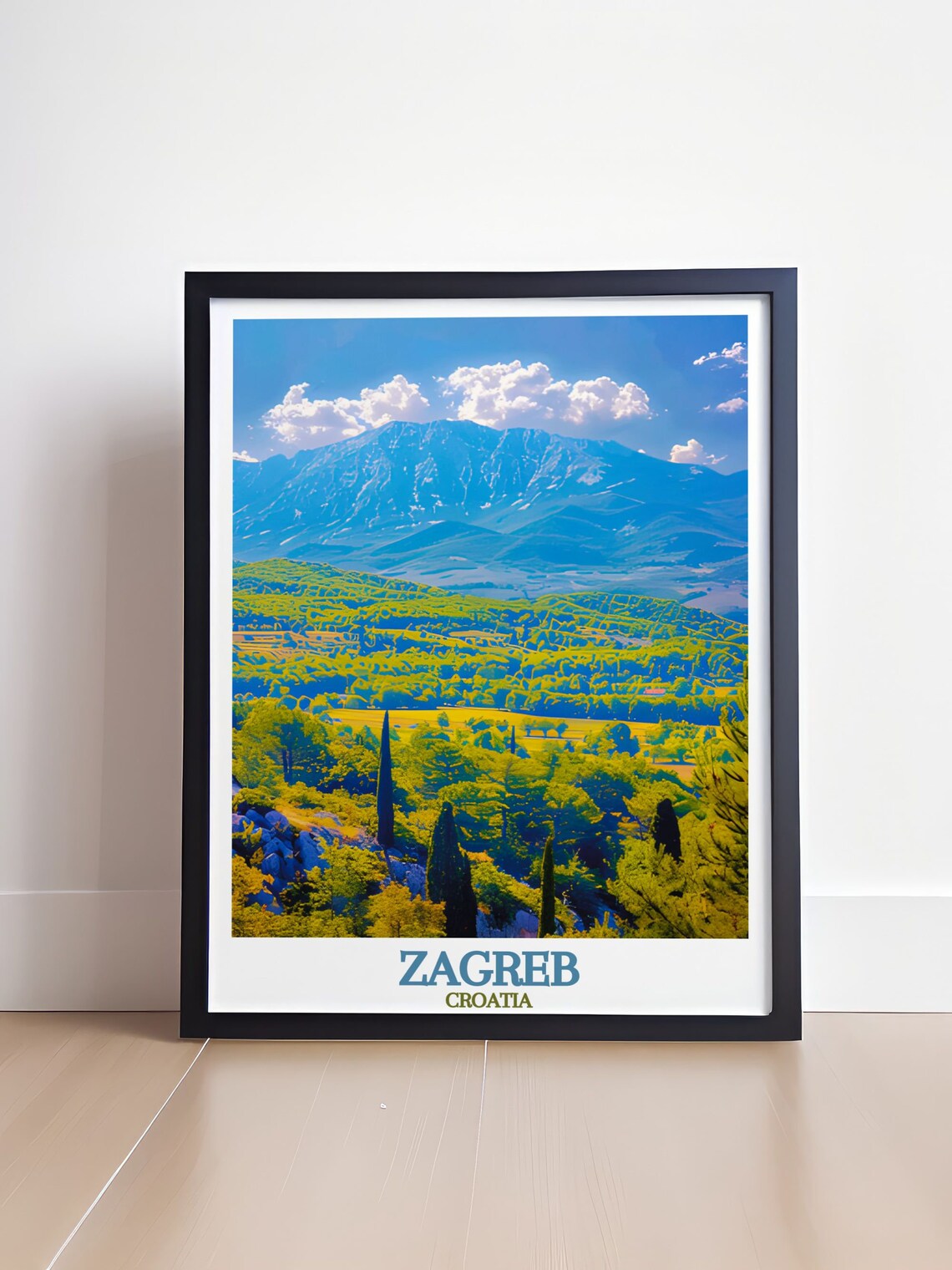 Zagreb Medvednica Mountain Green Hills Croatia Nature Poster - Image 4