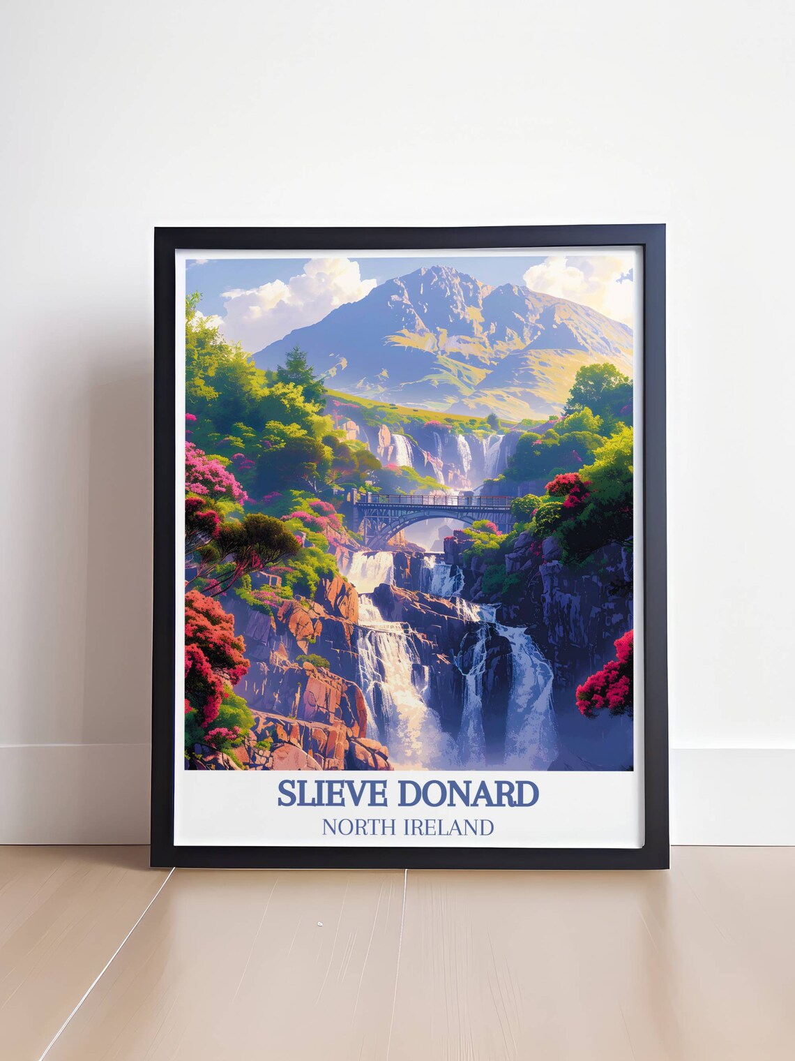 Slieve Donard Northern Ireland Mountain Waterfalls Bridge Poster - Image 4