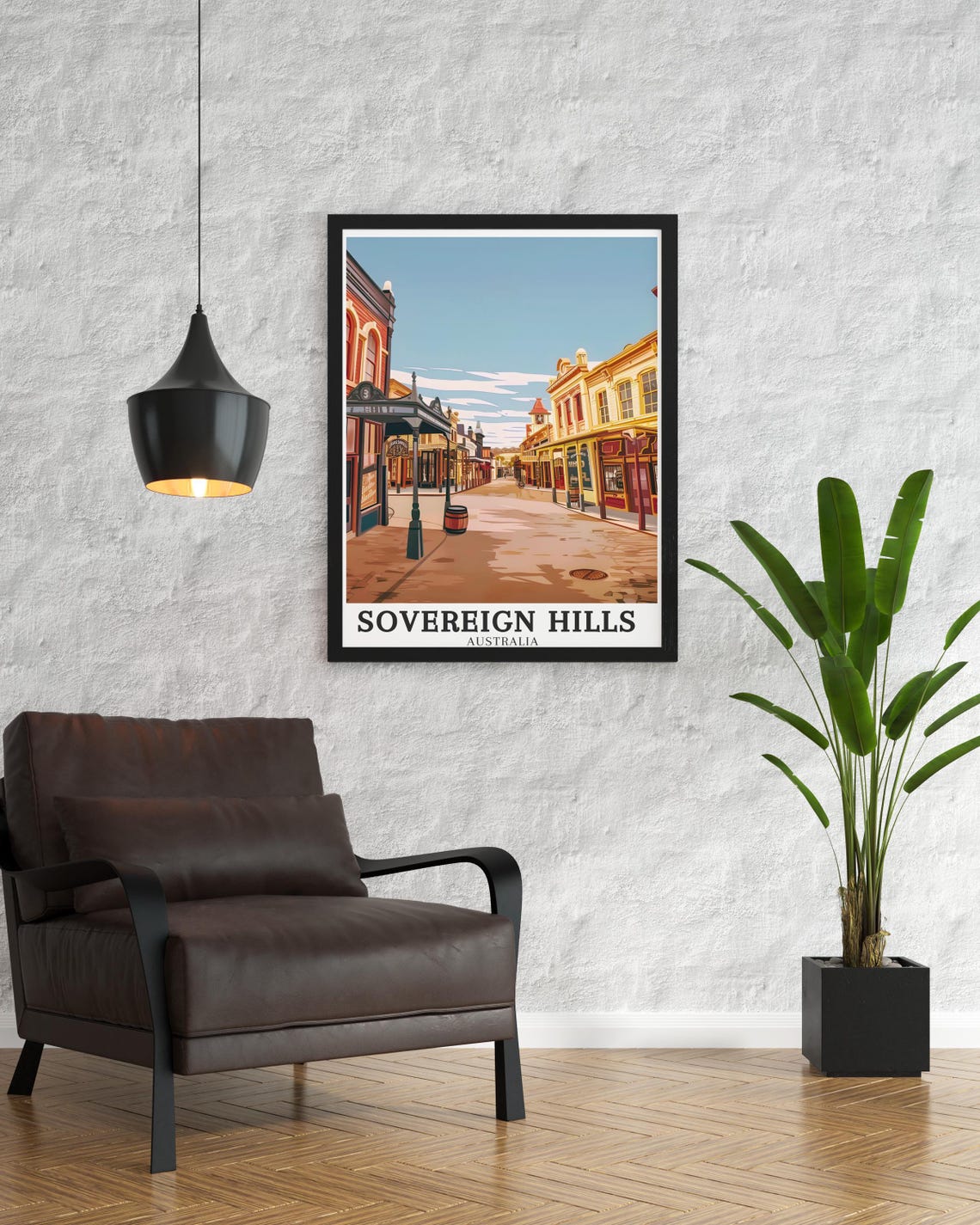 Sovereign Hills Australia Gold Rush Era Main Street Scene Poster - Image 3
