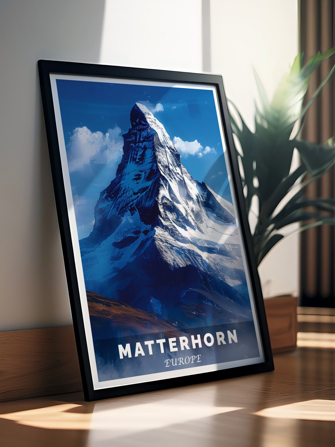 Matterhorn Europe Snow-Capped Mountain Peak Summit Art Classic Poster - Image 3