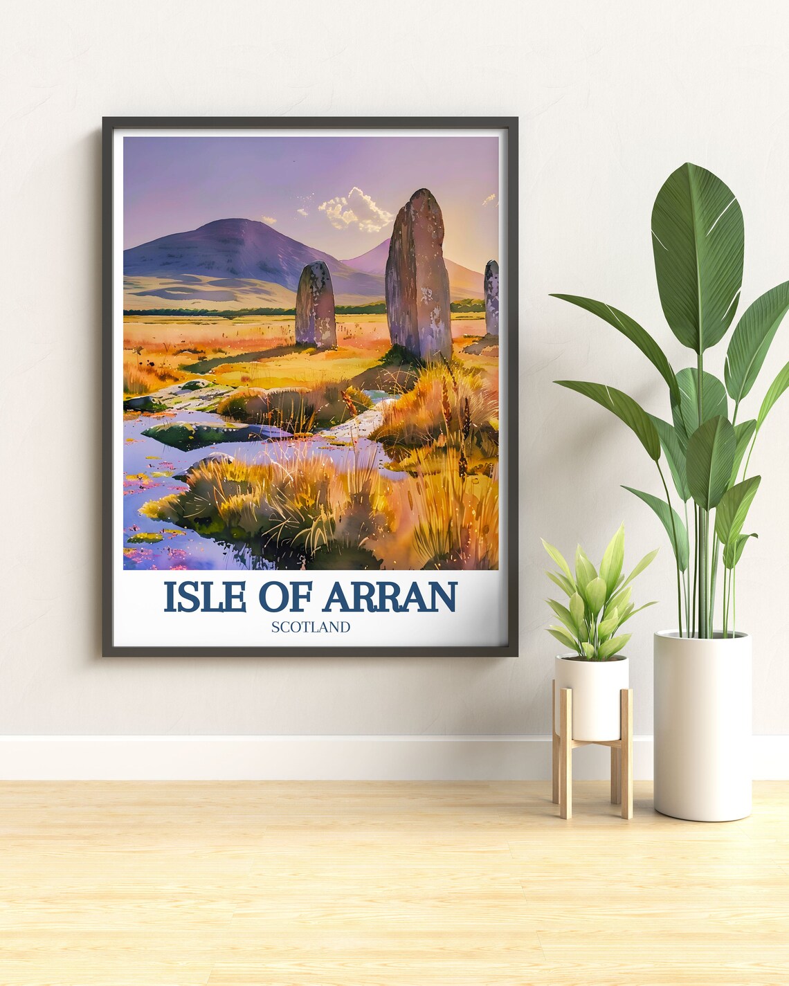 Isle of Arran Standing Stones Goatfell Scotland Travel Poster - Image 3