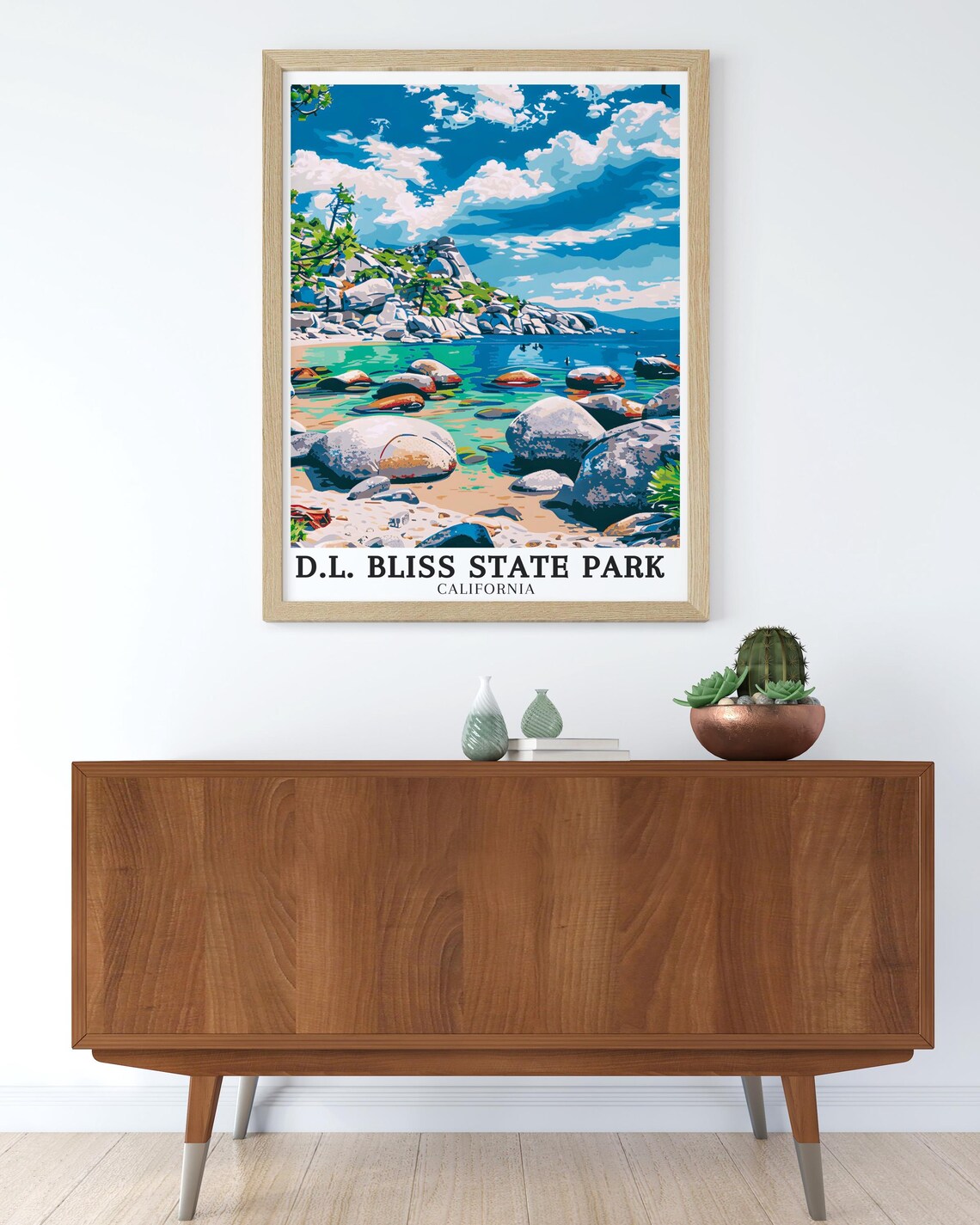 D.L. Bliss State Park Lake Tahoe Granite Boulders Shoreline Poster - Image 4