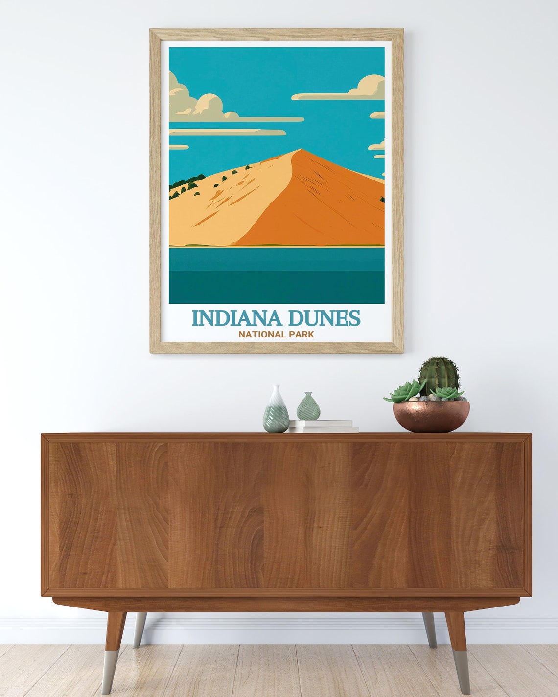 Indiana Dunes National Park Mount Baldy Sand Dune Travel Poster - Image 3