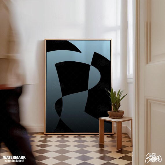 Minimalist Wall Art Neutral Abstract Print Modern Trendy Aura Poster