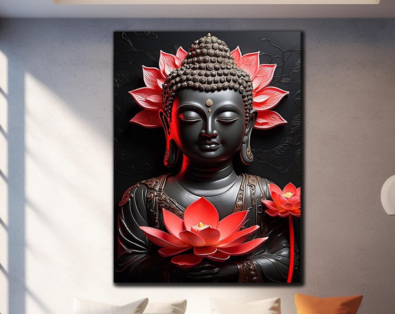 Buddha Wall Decor Tempered Glass Wall Art Buddha Wall Art Stained Glass Print Extra Large Wall Art Wall Hangings Housewarming Gifts