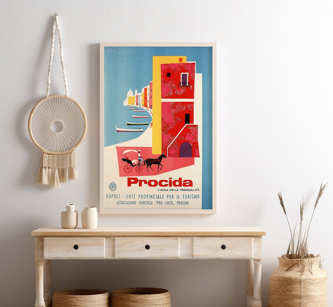 Procida Island Italy Vintage Travel Poster Art Print - Image 4