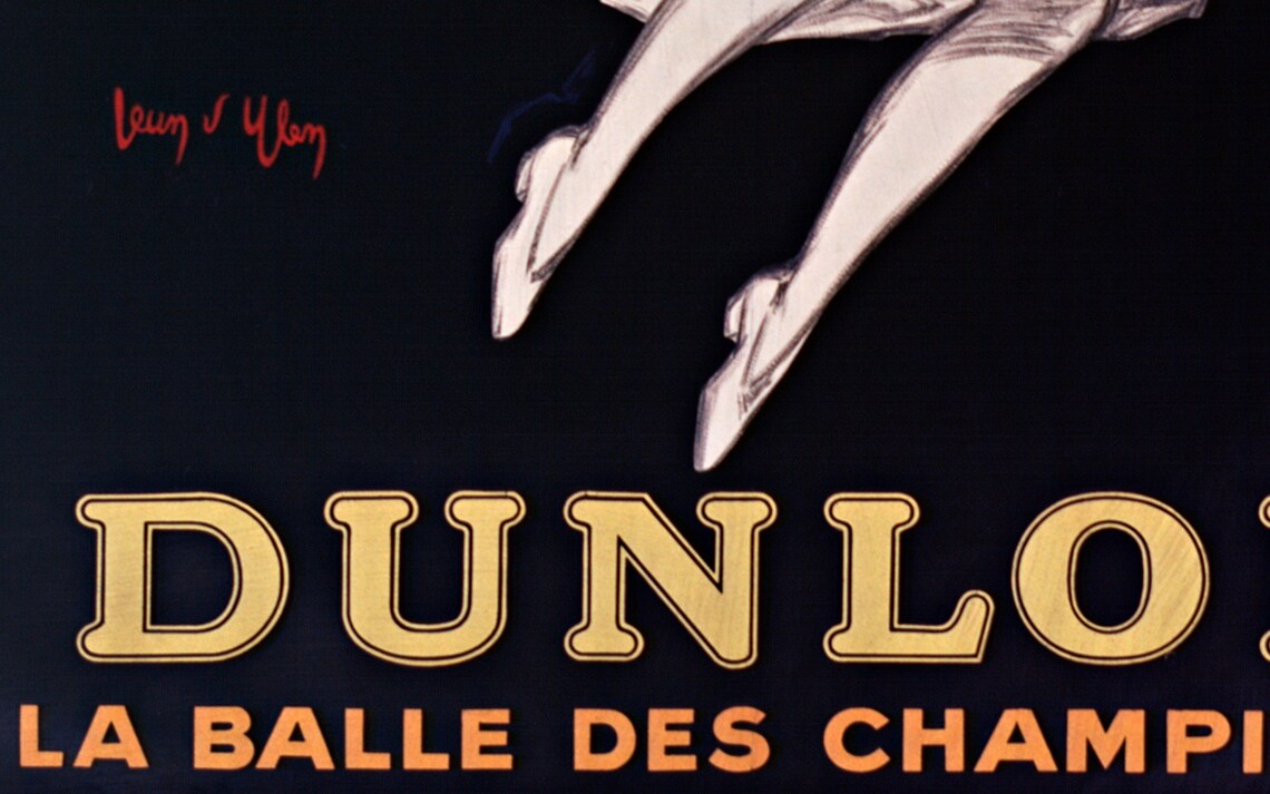 Tennis Advertisement Vintage French Poster, Woman Player - Image 2