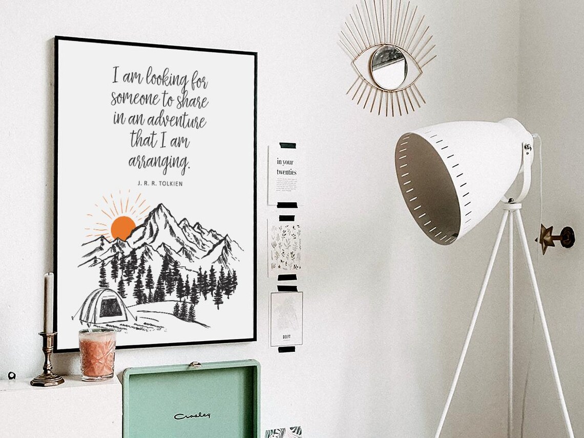 Adventure Literary Wall Art, Mountain Explorer Inspiration - Image 3