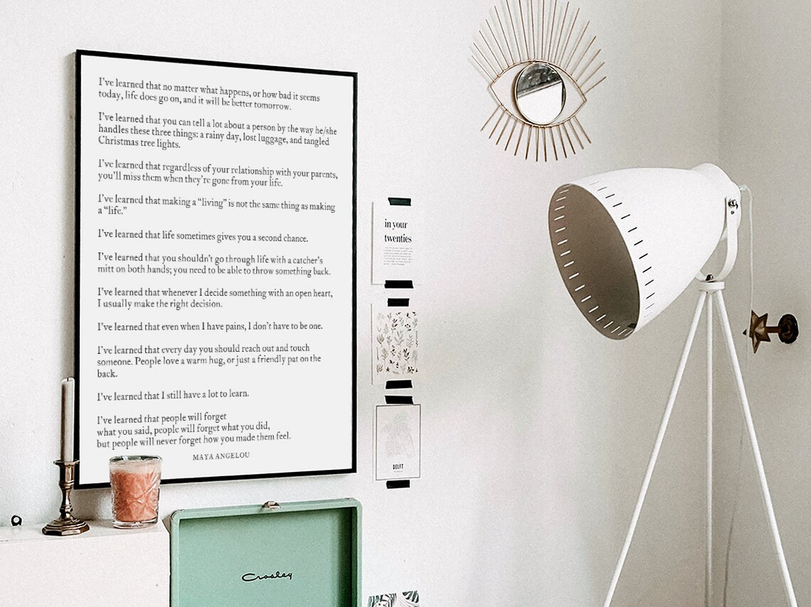 Ive Learned That No Matter Quote, Typography Decor - Image 3