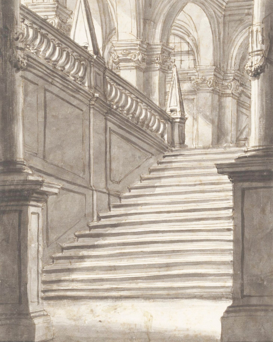Vintage Architecture Line Art Sketch, Art Print - Image 3