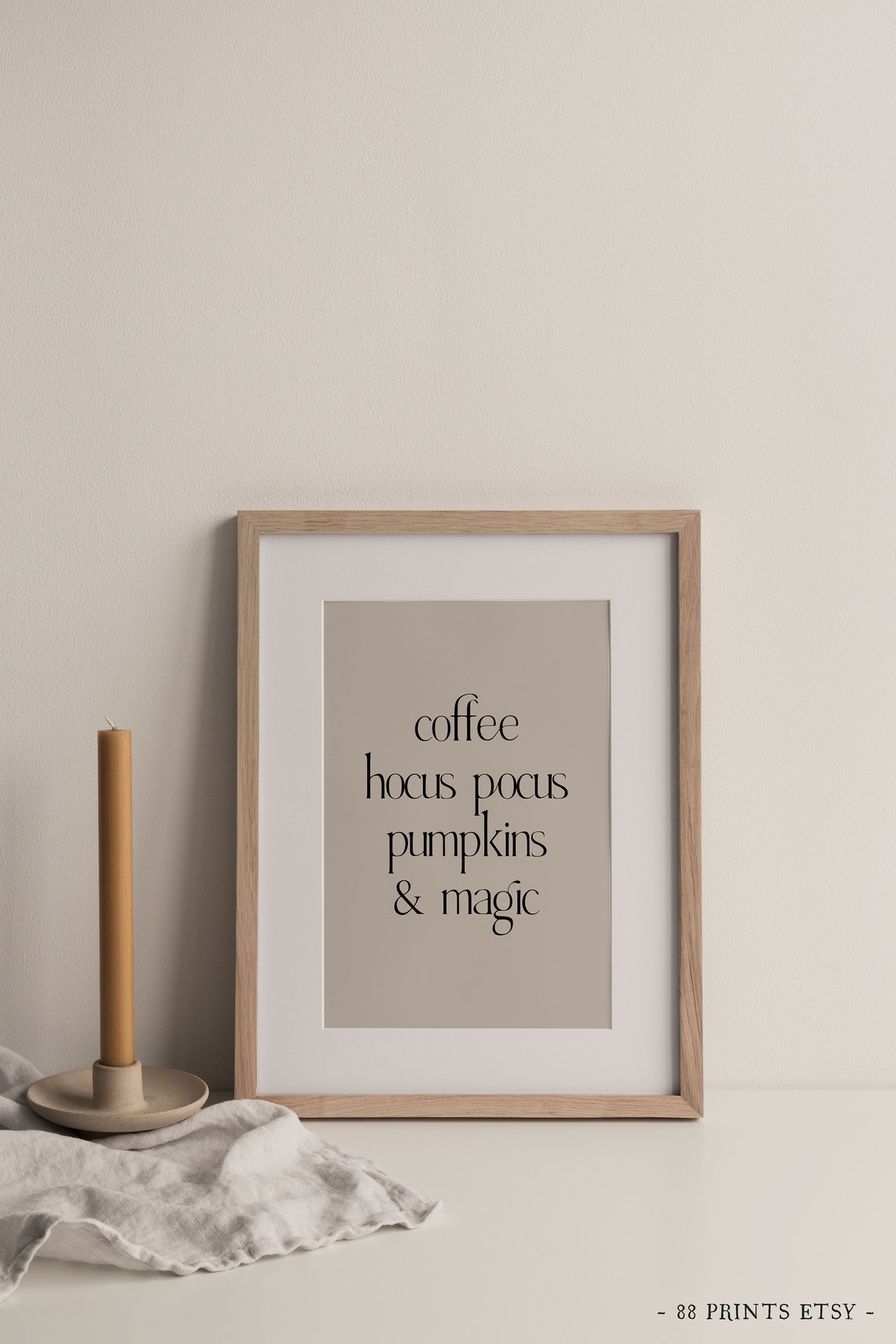 Coffee Hocus Pocus Pumpkins and Magic Halloween Quote Poster - Image 4