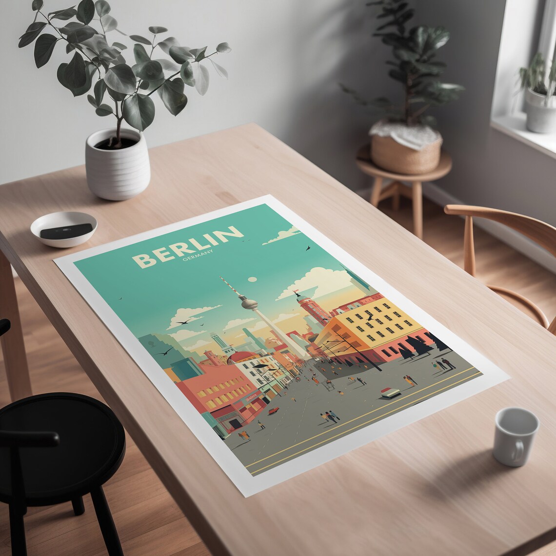 Berlin Germany City Travel Poster, Home Decor - Image 2
