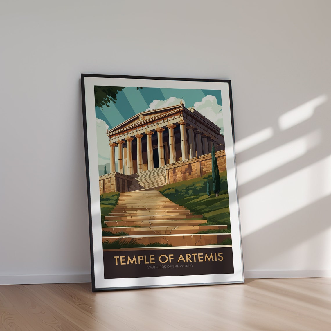 Temple of Artemis Ancient World Wonder Columned Temple Poster - Image 2
