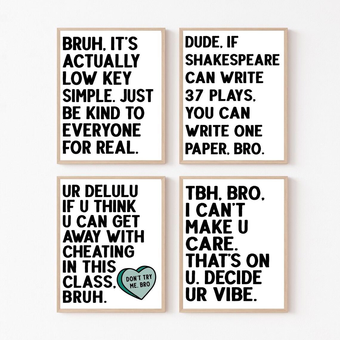 Classroom Wall Art Decor Bundle for Teachers