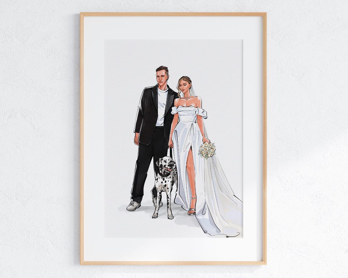 Lakeside Wedding Ceremony Under Greenery Arch Watercolor Art Poster - Image 3