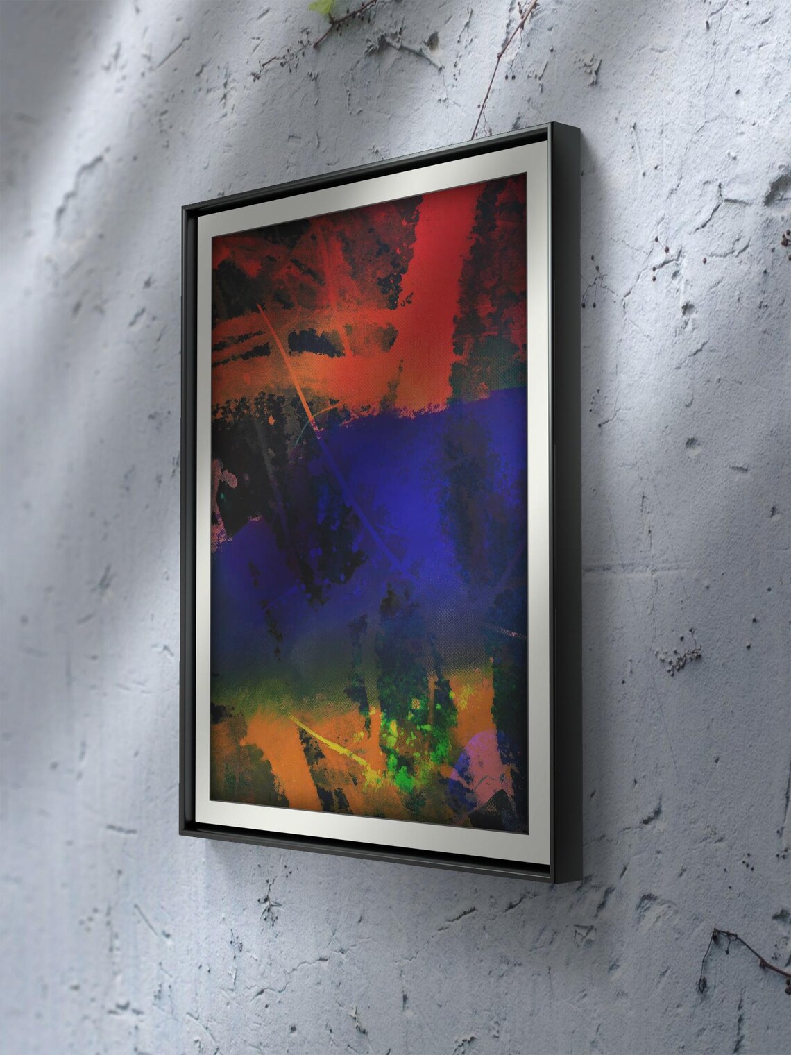 Dynamic Abstract Pop Art Piece, Mixed Shapes - Image 2