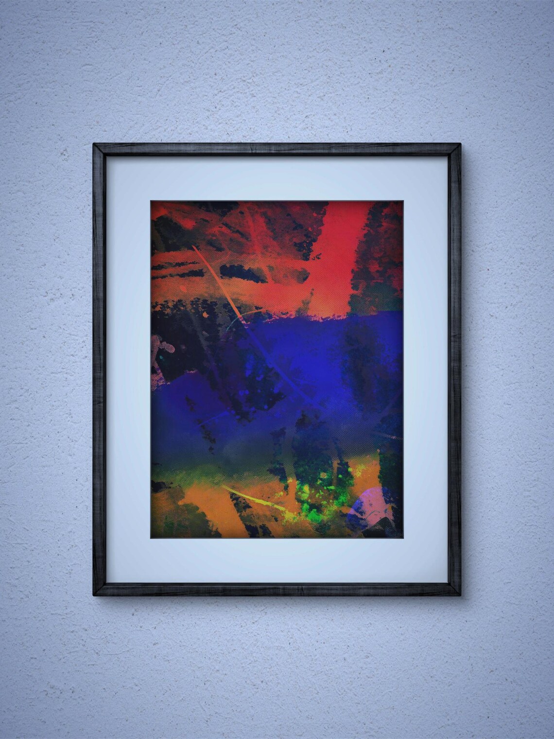 Dynamic Abstract Pop Art Piece, Mixed Shapes - Image 3