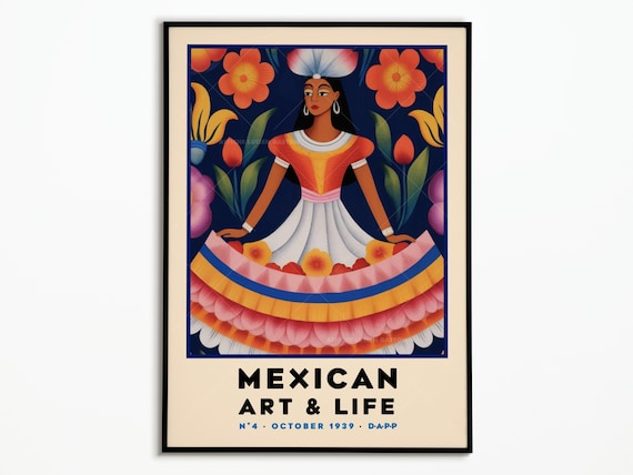 Mexican Art and Life No 4 October 1939 Folk Dancer Exhibition Poster
