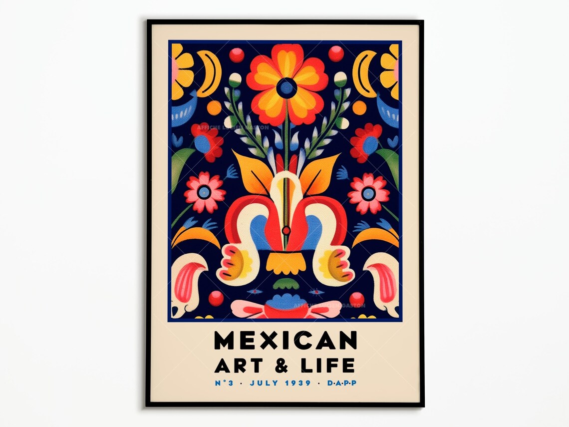 Mexican Art and Life Poster, 1939 Decoration