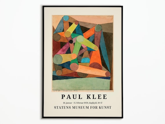 Paul Klee 1959 Exhibition Poster, Art Print