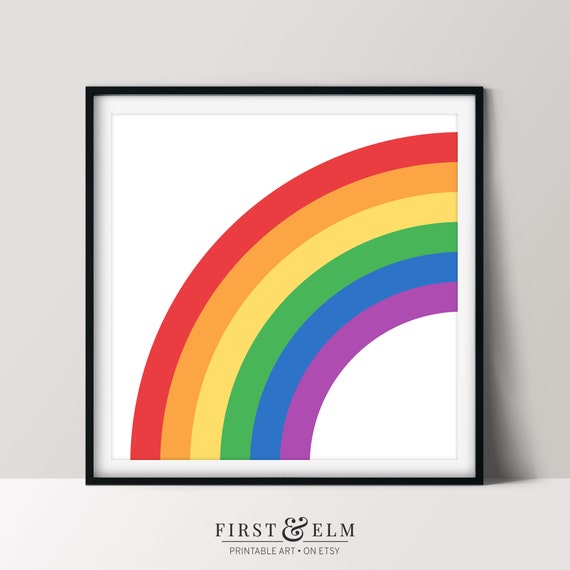 Lgbt Pride Rainbow Home Dcor Pride Flag Colors Lgbtqia Poster