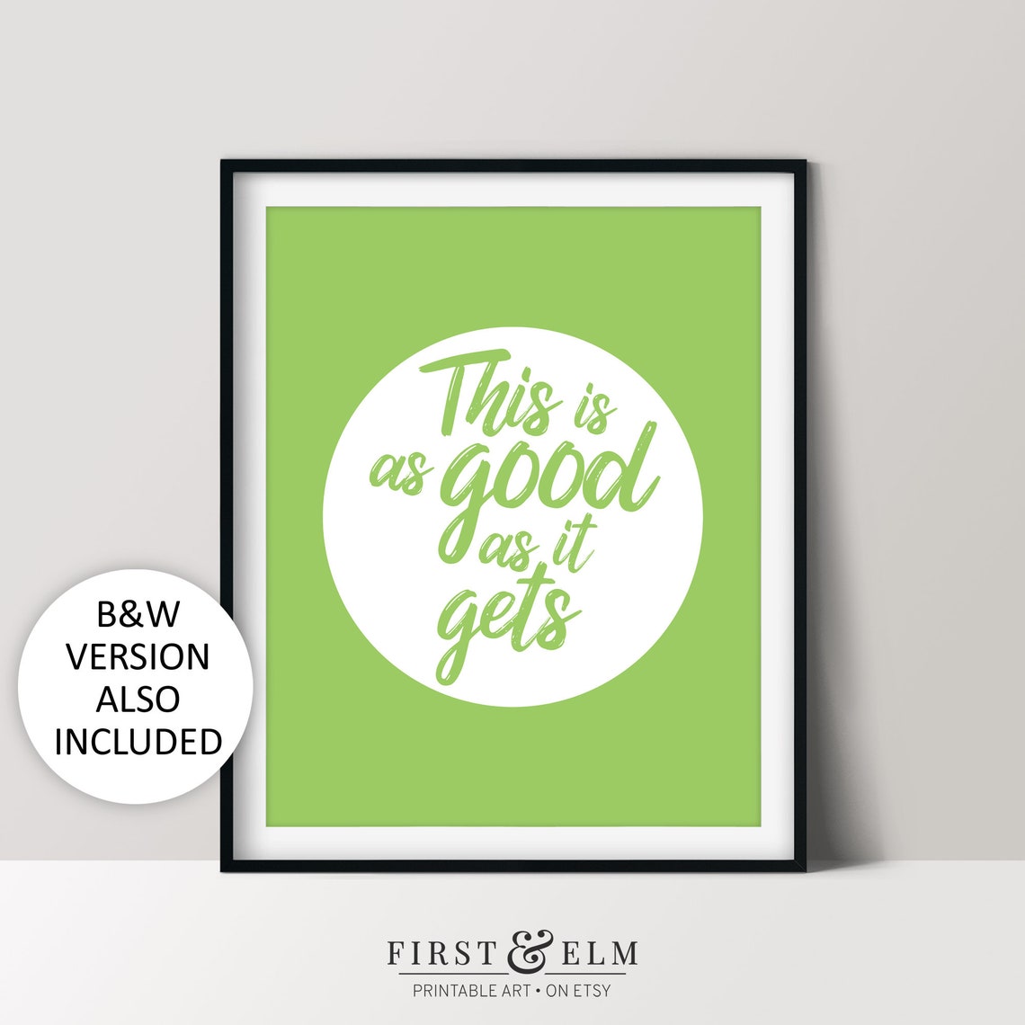 This Is As Good As It Gets Funny Dark Humor Demotivational Art Print