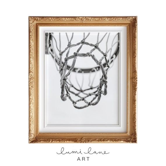 Basketball Minimalistic Photo Instant Art Photography Black And White Simplistic Shadows Hoop Ring
