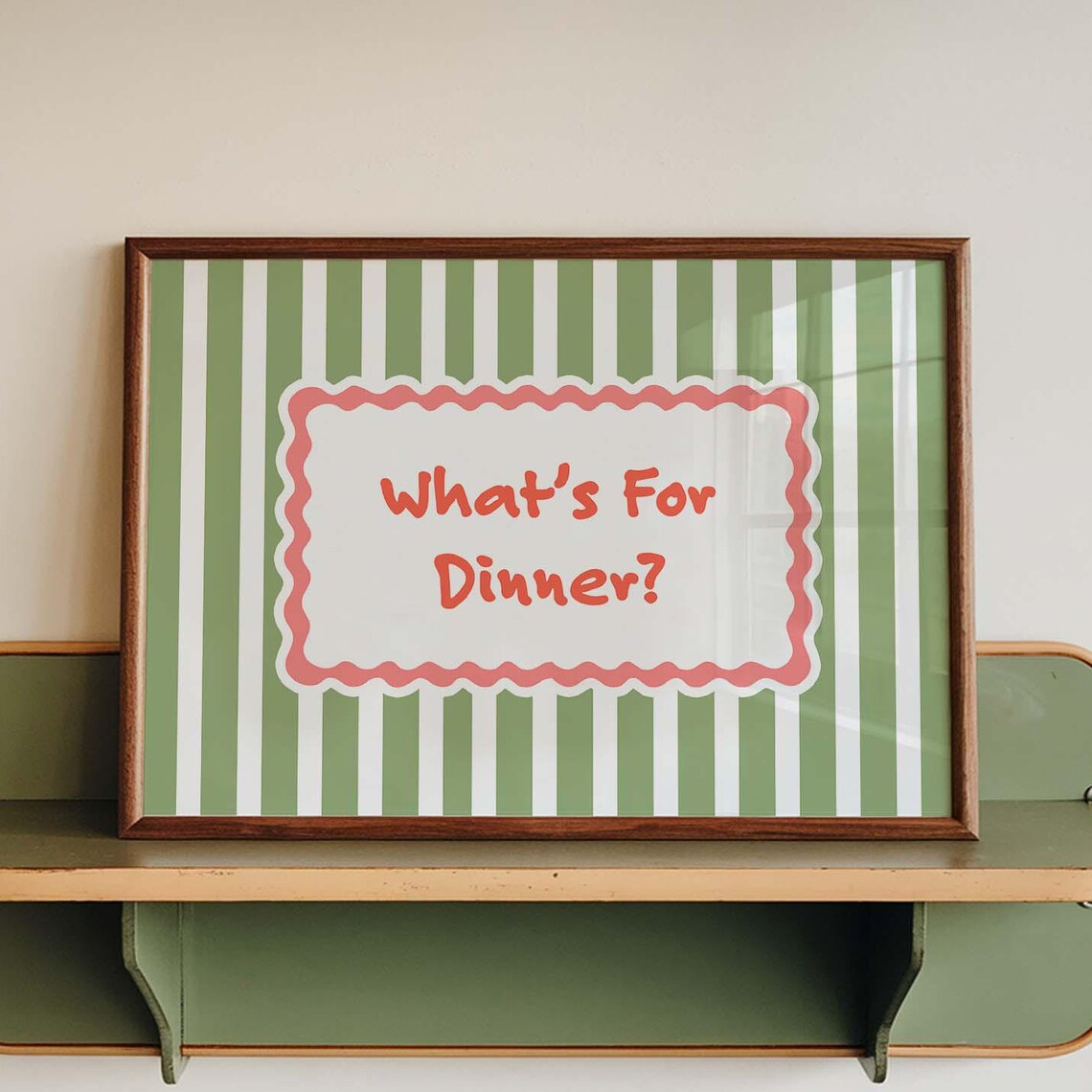What’s For Dinner? Funny Retro Quote Poster