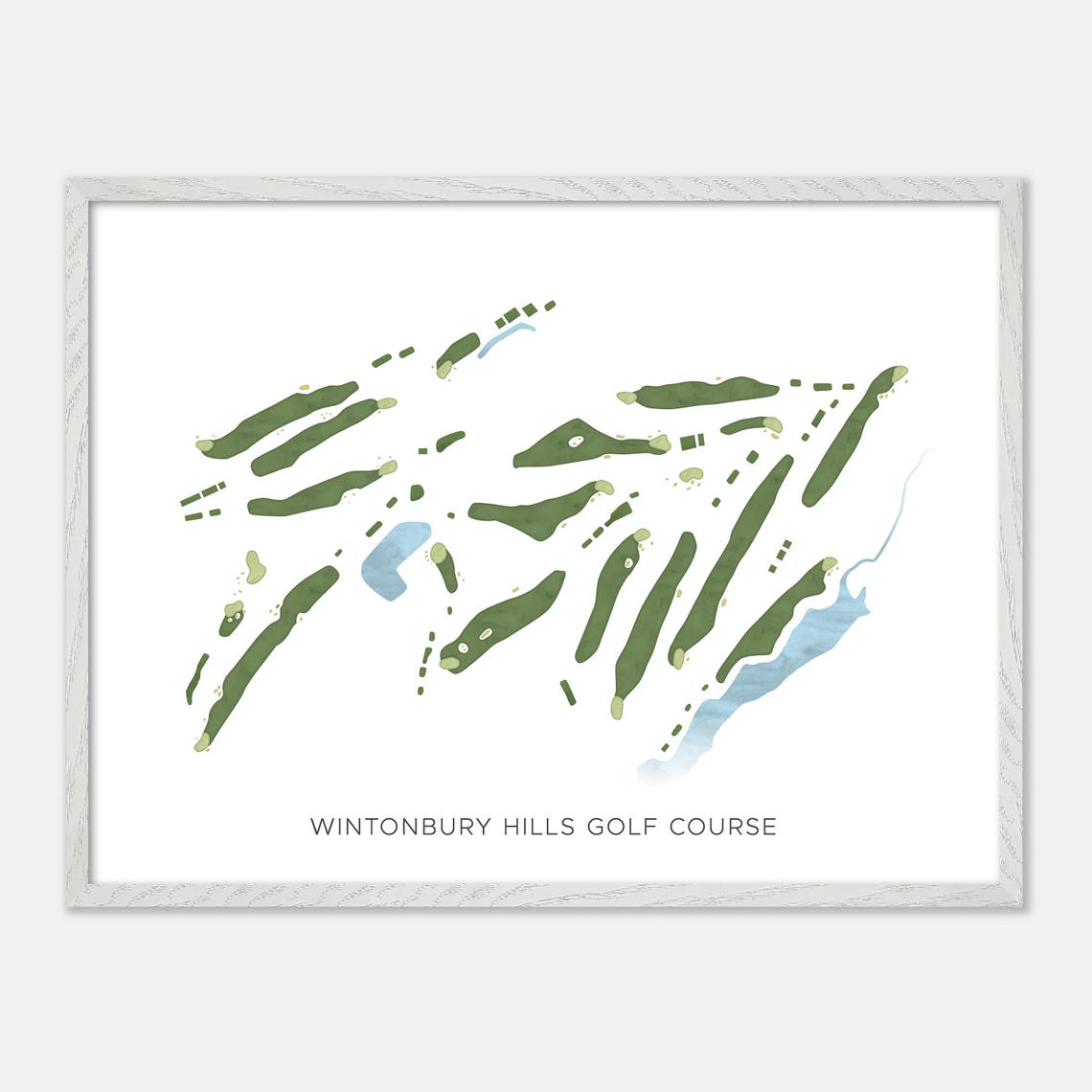 Wintonbury Hills Golf Course Connecticut Modern Minimalist Golf Poster - Image 4