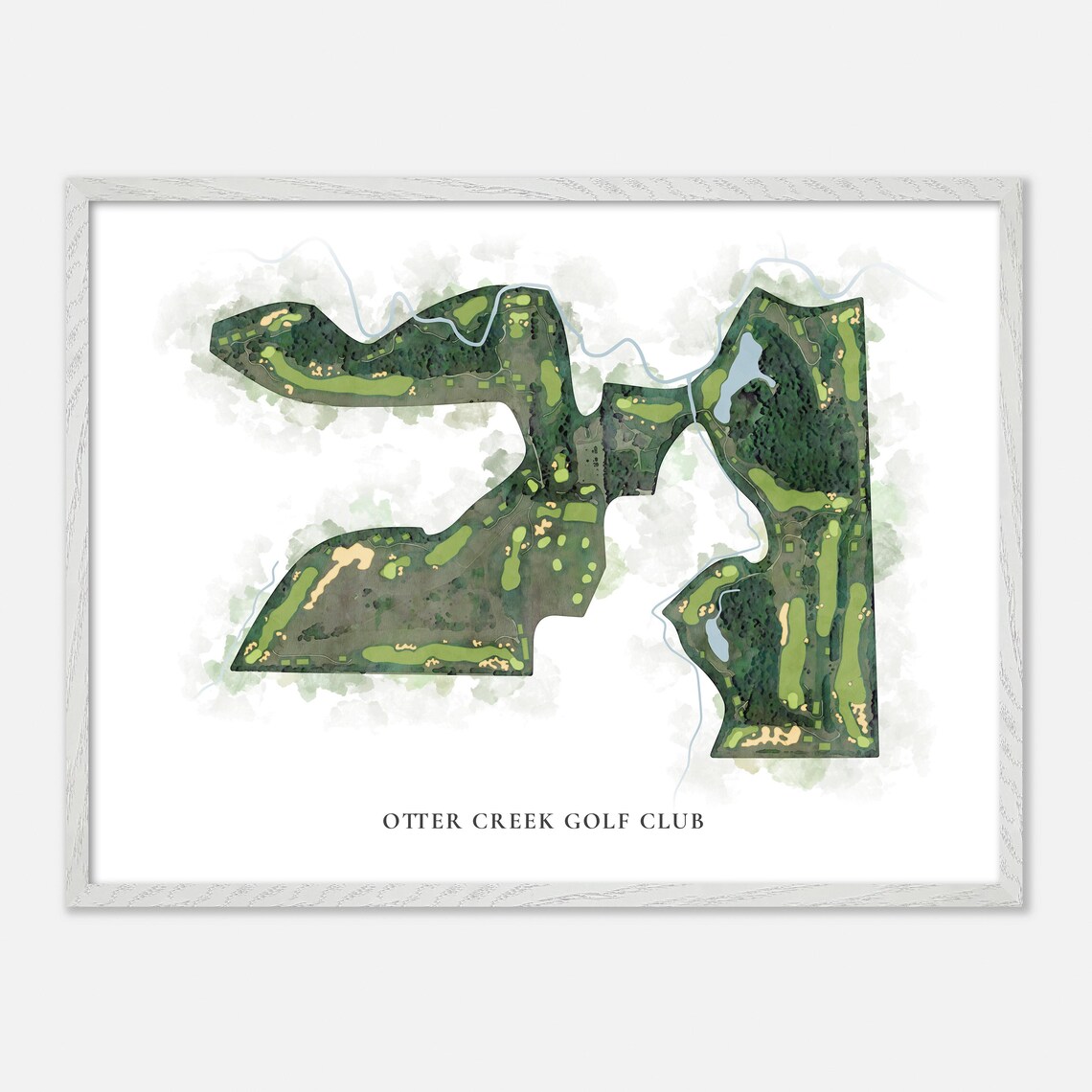 Otter Creek Golf Club Canada Classic Watercolor Map Art Poster - Image 3