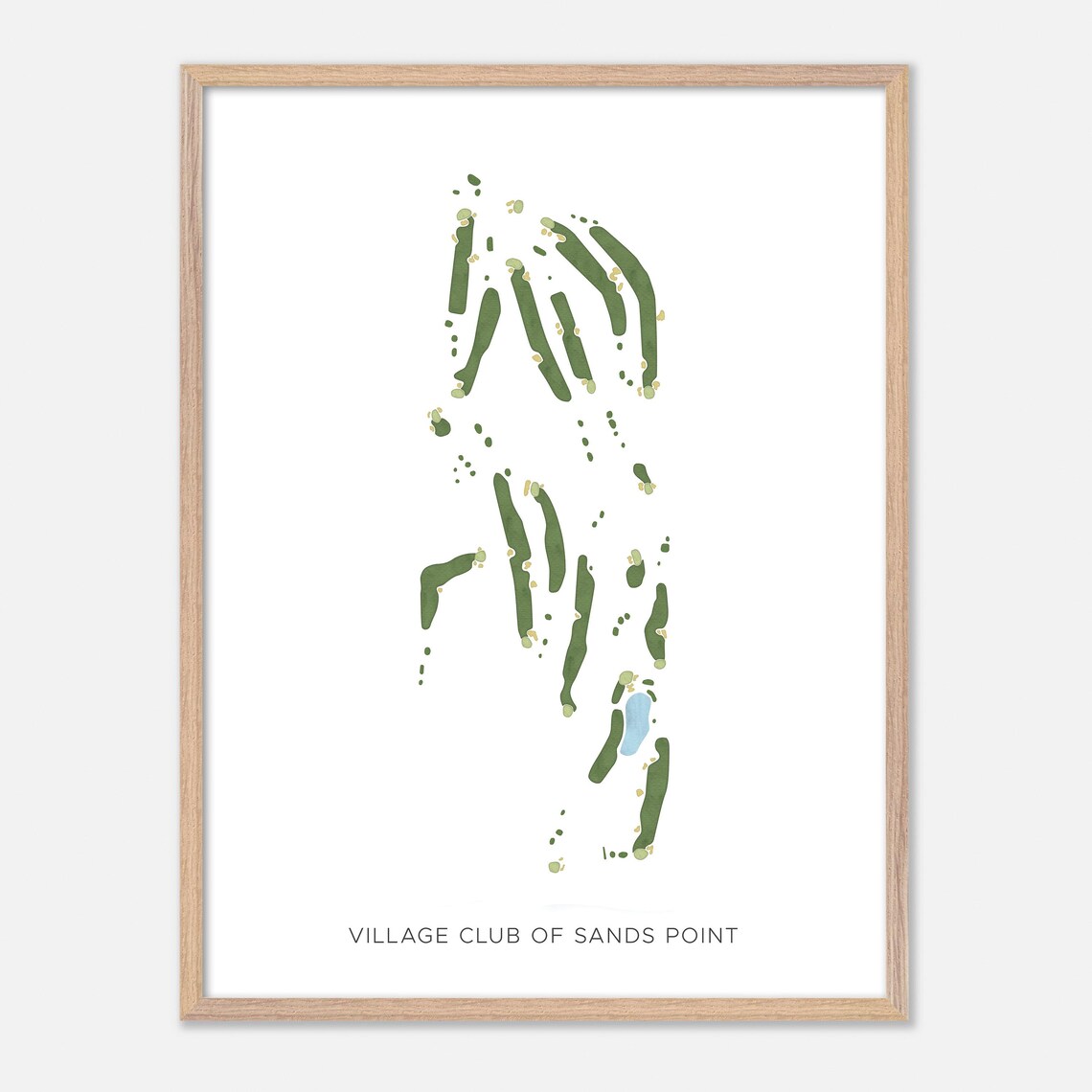 Village Club of Sands Point New York Modern Minimalist Golf Poster - Image 6