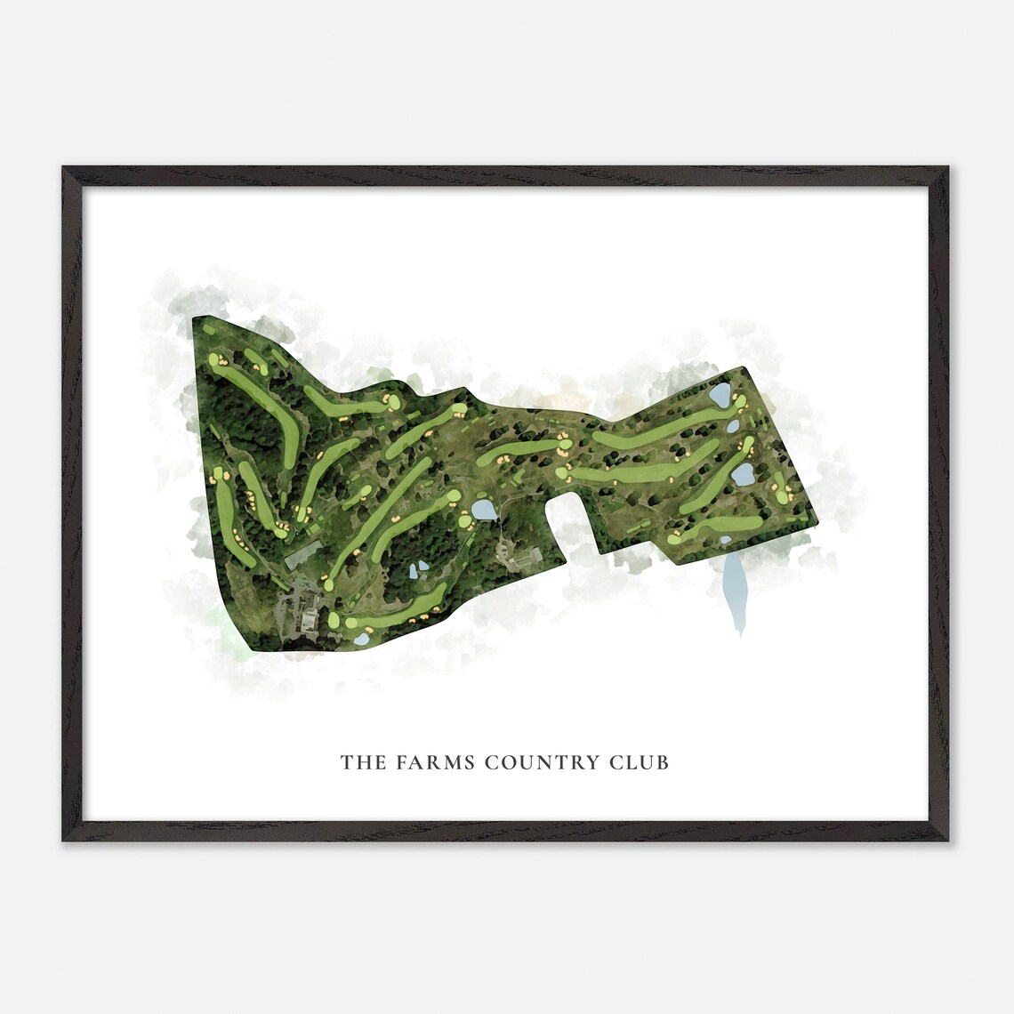 The Farms Country Club Wallingford Connecticut Watercolor Poster - Image 5
