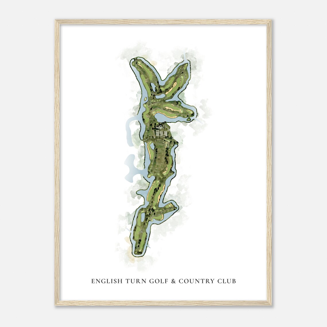 English Turn Golf & Country Club Louisiana Classic Watercolor Poster