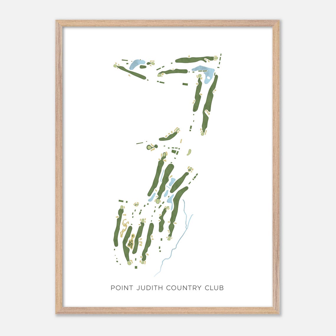Point Judith Country Club Narragansett Rhode Island Modern Poster - Image 2