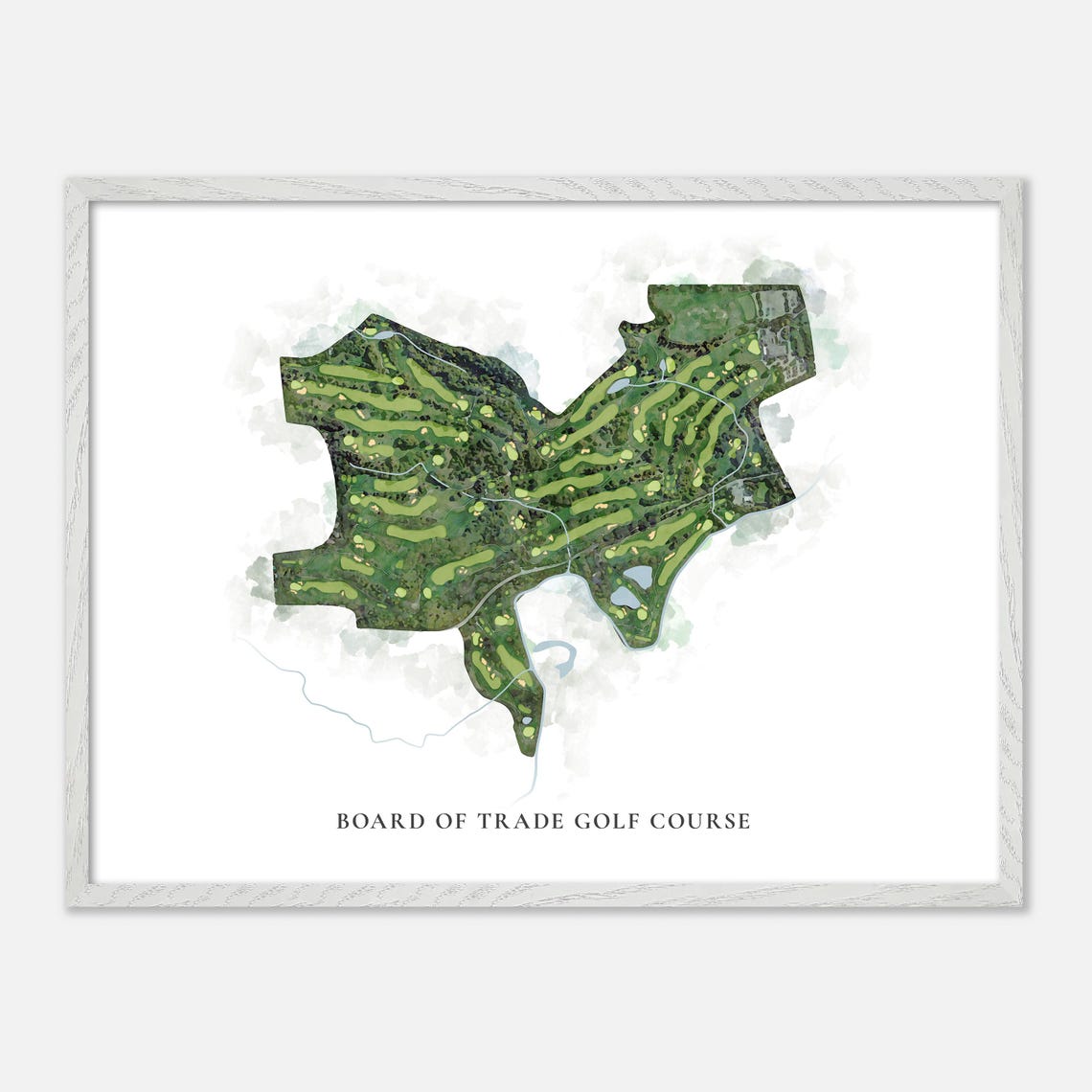 Board of Trade Golf Course Canada Classic Watercolor Golf Map Poster - Image 3