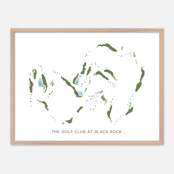 The Golf Club at Black Rock Coeur Dalene Idaho Modern Watercolor Poster
