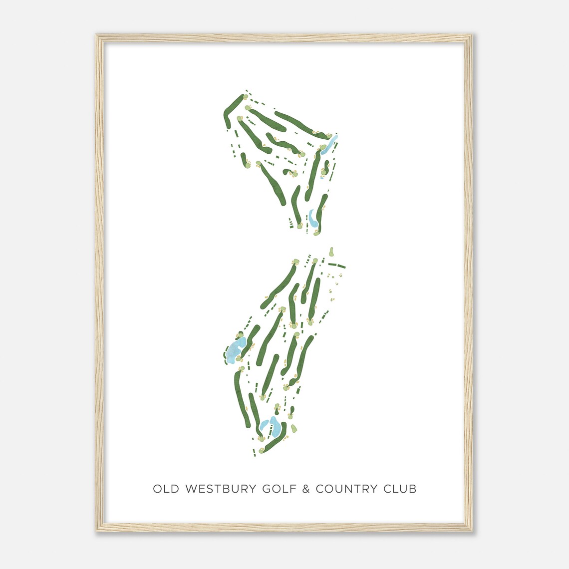 Old Westbury Golf and Country Club New York Modern Watercolor Poster