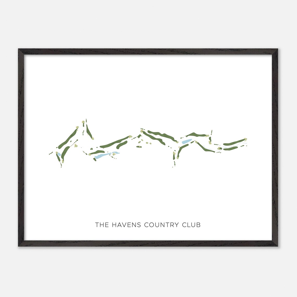 The Havens Country Club Vista California Modern Watercolor Poster - Image 5