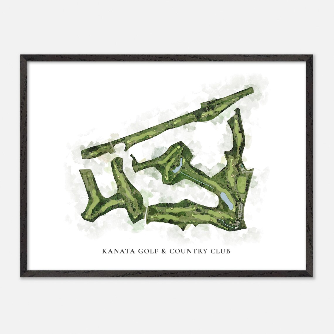 Kanata Golf & Country Club Canada Classic Watercolor Map Poster - Image 4