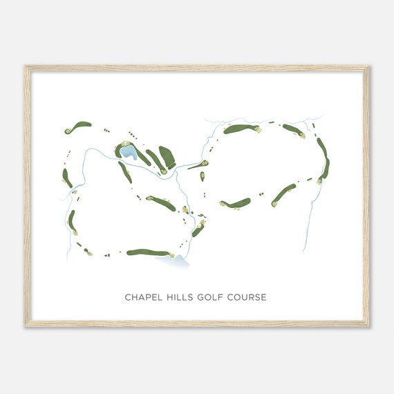 Chapel Hills Golf Course Georgia Modern Watercolor Map Golfer Gift Golf Wall Art Golf Poster Print Course Layout
