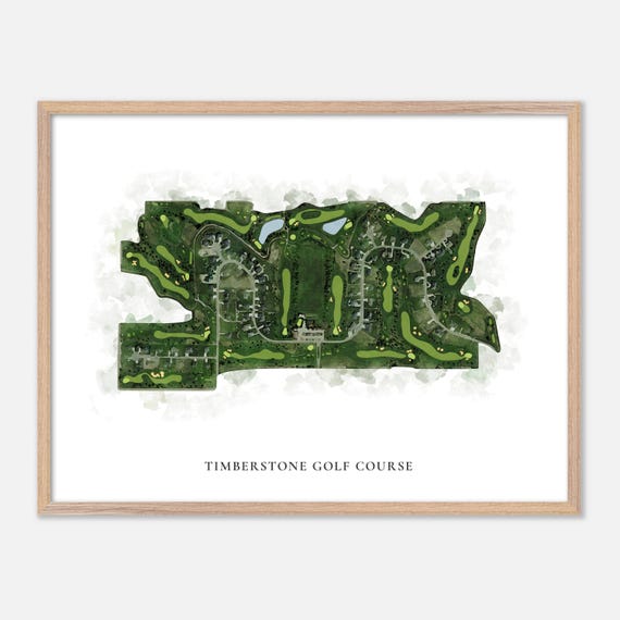 Timberstone Golf Course In Caldwell Idaho Classic Watercolor Map Golfer Gift Golf Wall Art Golf Poster Print Course Layout